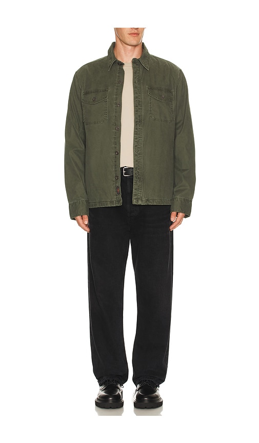 Faherty Lakeside Cpo Shirt In Green