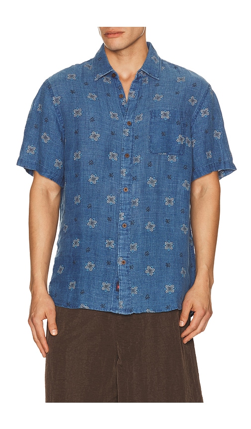 Faherty Short Sleeve Palma Linen Shirt