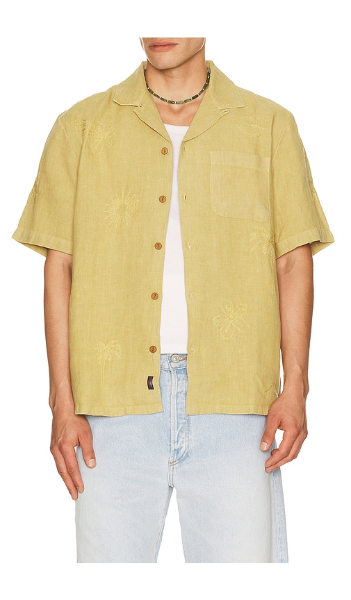 Faherty Short Sleeve Embroidered Shirt