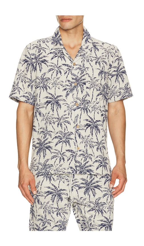 Faherty Short Sleeve Cabana Towel Terry Shirt