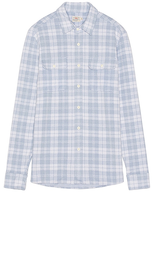 Faherty Legend Sweater Shirt in Steel Heather Plaid | REVOLVE