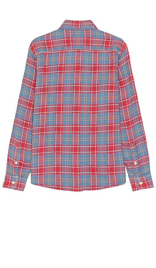 Shop Faherty The Surf Flannel Shirt In Brick