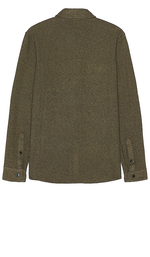 Shop Faherty Legend Sweater Shirt In Olive