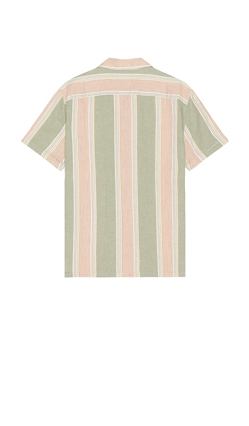 FAHERTY SHORT SLEEVE HEMP BLEND CAMP SHIRT 