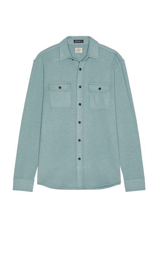 Faherty Legend Sweater Shirt In Green