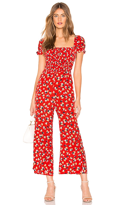 red workers jumpsuit