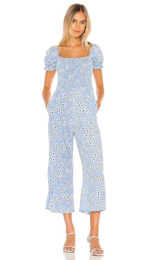 faithfull the brand blue jumpsuit