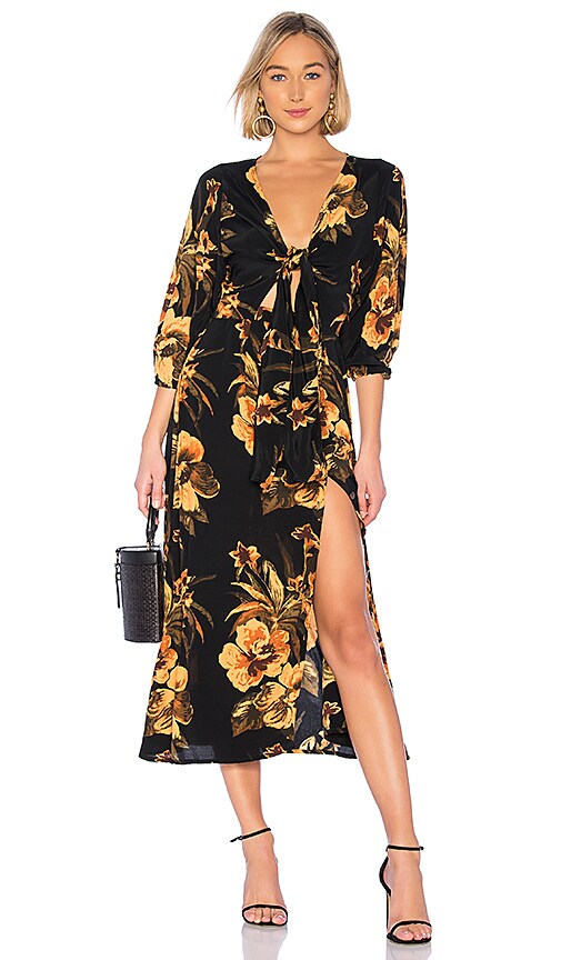 FAITHFULL THE BRAND Oliviera Dress in Caribbean Print