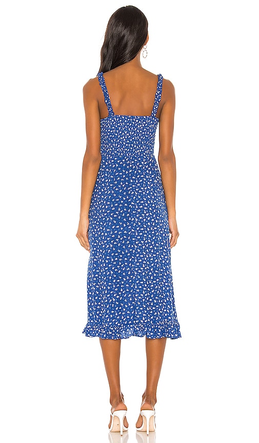 faithfull monette midi dress