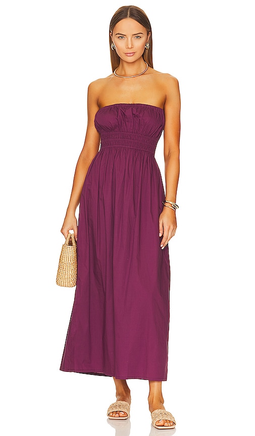 FAITHFULL THE BRAND Le Bon Midi Dress in Sangria | REVOLVE