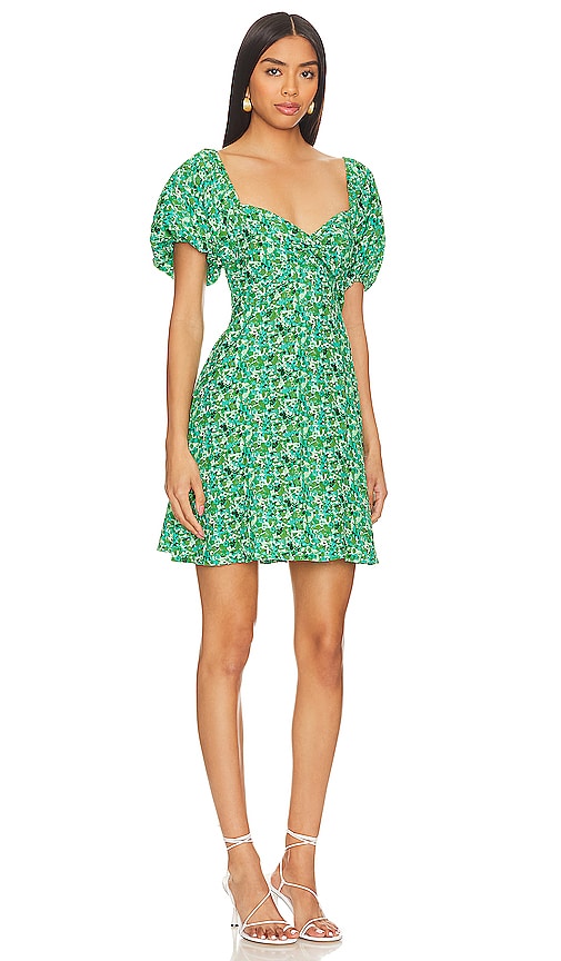 Shop Faithfull The Brand X Revolve Elissa Mini Dress In Green Floral