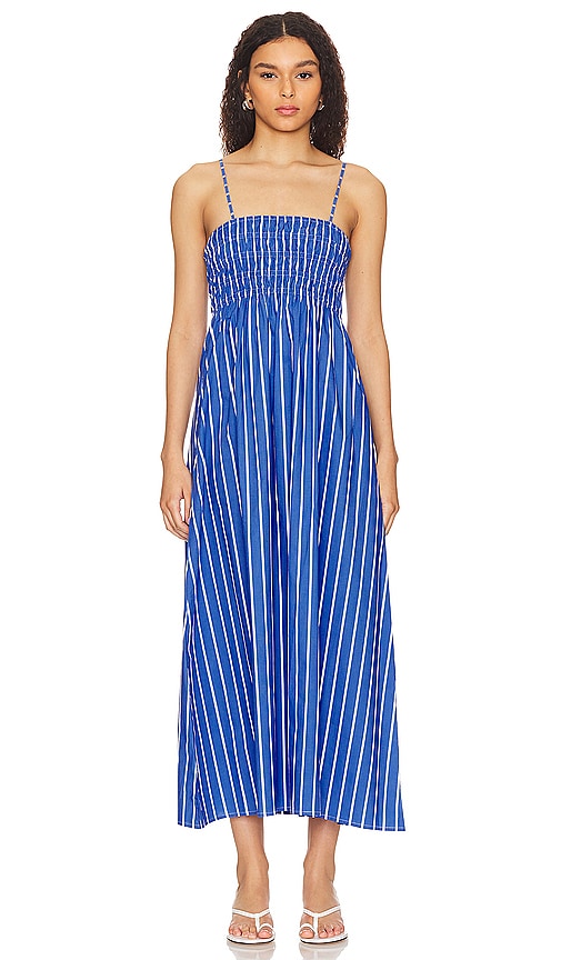 FAITHFULL THE BRAND x REVOLVE Marieka Midi Dress in Blue Stripe REVOLVE