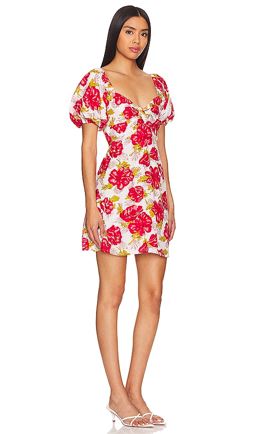Shop Faithfull The Brand X Revolve Elissa Mini Dress In Isadora Floral Red