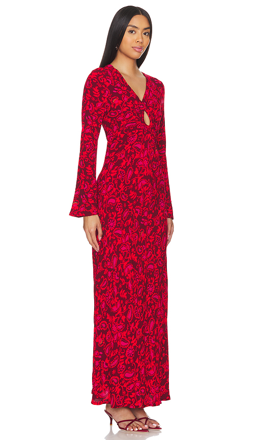 Shop Faithfull The Brand Santino Maxi Dress In Selcetta Paisley Red