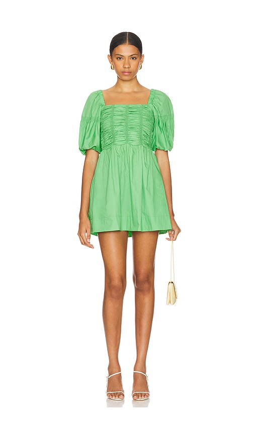 Shop Faithfull The Brand Belladonna Mini Dress In Apple