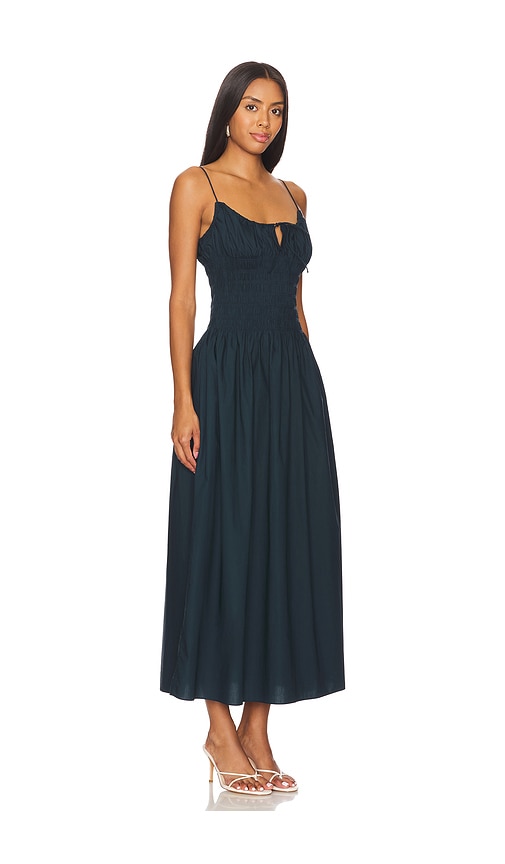 Shop Faithfull The Brand Claude Midi Dress In Navy