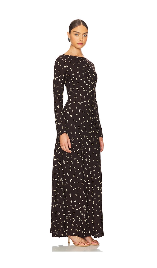 Shop Faithfull The Brand Lilou Maxi Dress In Clover Brown