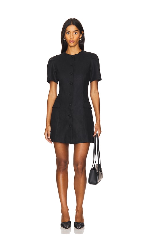 Shop Faithfull The Brand Emma Mini Dress In Black