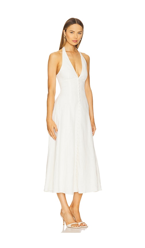 Faithfull The Brand Marie Midi Dress In White