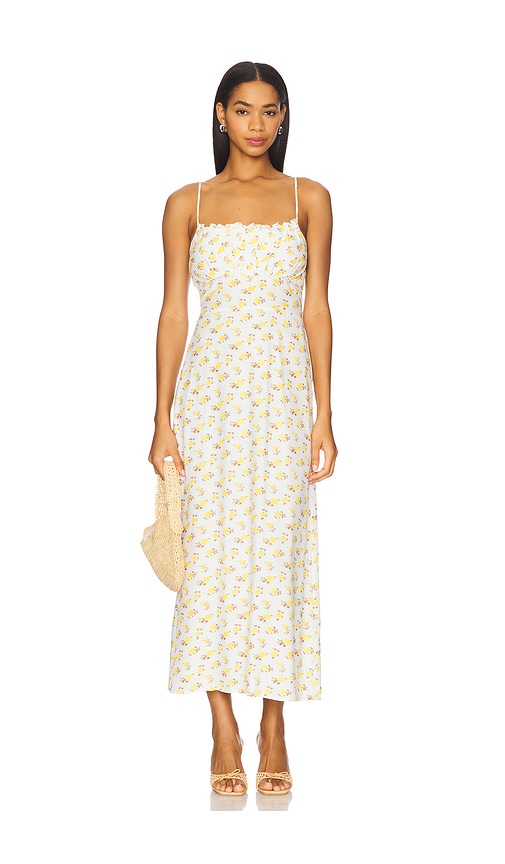Phaedra Midi Dress in White. - size XS (also in L, M, S, XL)
