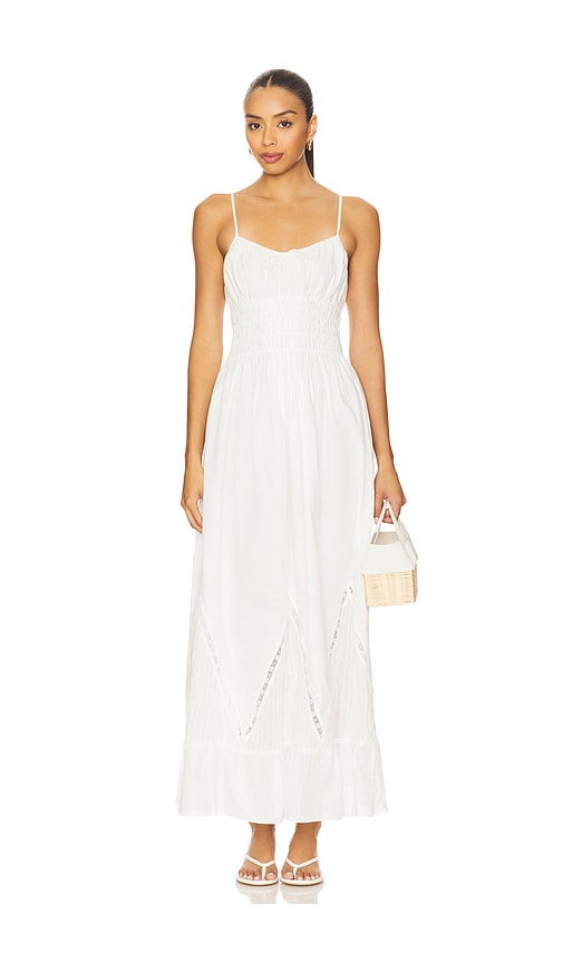 Meline Maxi Dress in White. - size XS (also in L, M, S, XL)