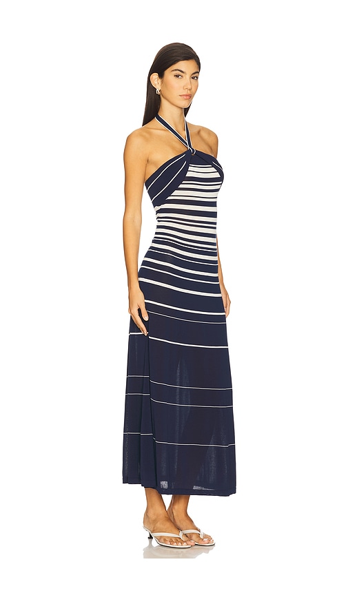 Faithfull The Brand Faithfull Axel Halter Maxi Dress In Blue