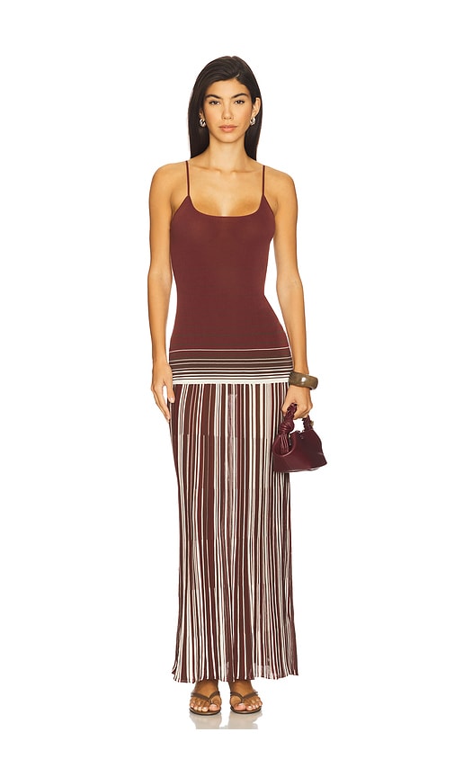 Faithfull The Brand Cecile Maxi Dress In Red