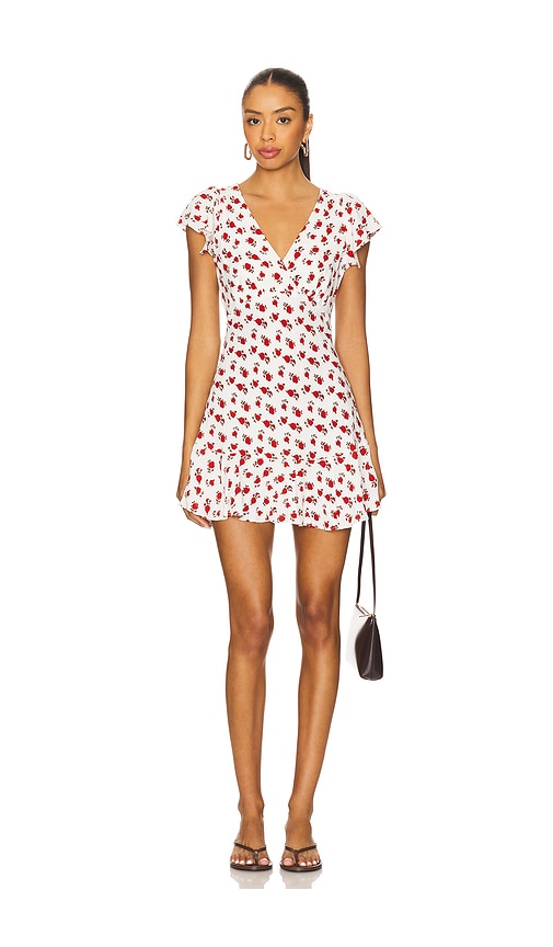 Alba Mini Dress in White. - size XL (also in L, M, S, XS)