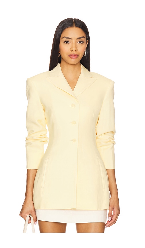Faithfull The Brand Deni Blazer In Yellow