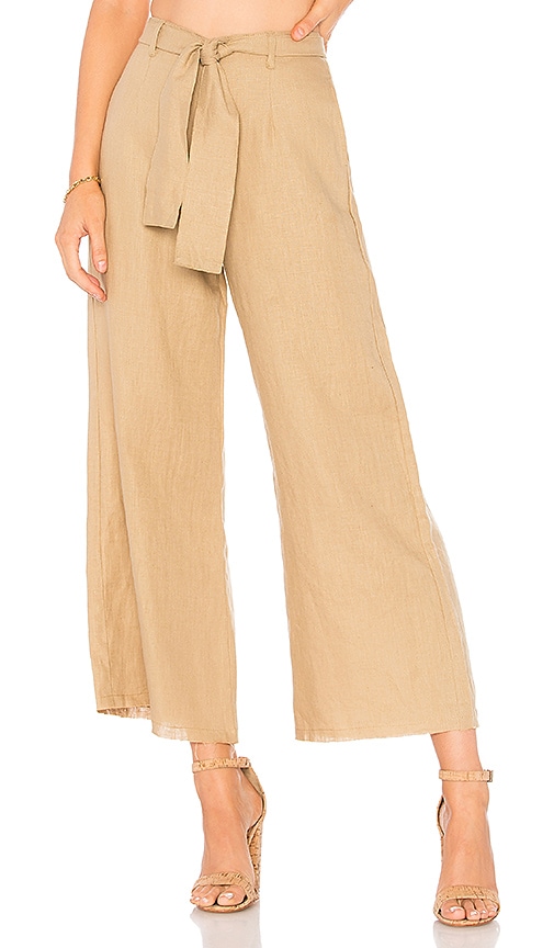 FAITHFULL THE BRAND Messina Pants in Plain Oat