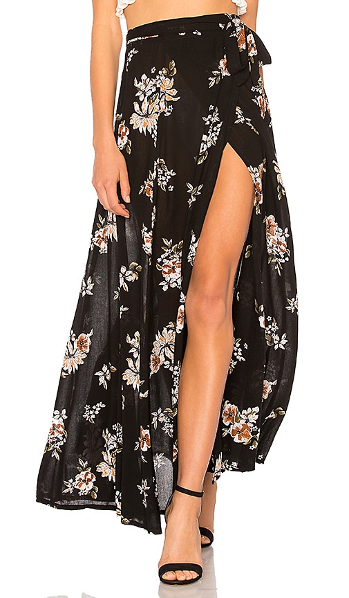 FAITHFULL THE BRAND Terviso Maxi Skirt in Chelsea Floral Print Midnight ...