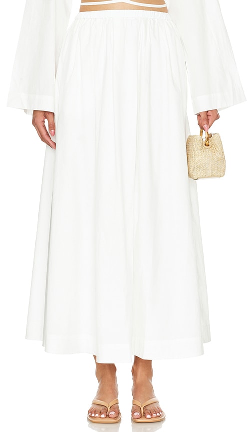 FAITHFULL THE BRAND Scanno Skirt in White