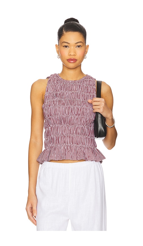 Heidi Top in Red. - size XL (also in L, M, S, XS)
