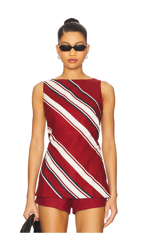 Miel Tunic Top in Red. - size XS (also in L, M, S, XL)
