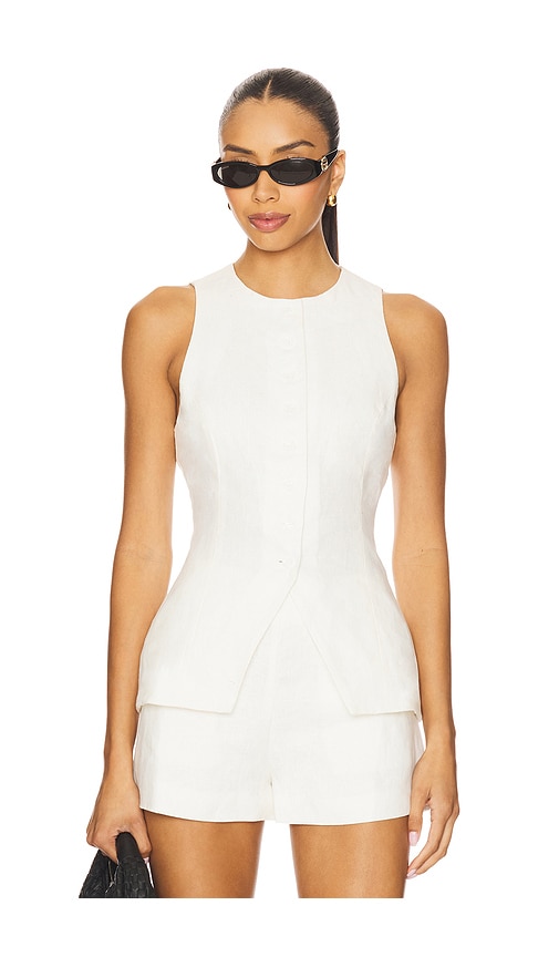 Seema Top in White. - size S (also in L, M)