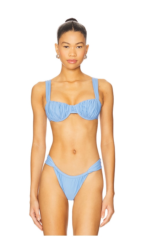 Emily Bikini Top in Blue. - size XL (also in L, M, S, XS)