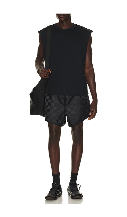 Essentials Checkered Gym Short In Multi