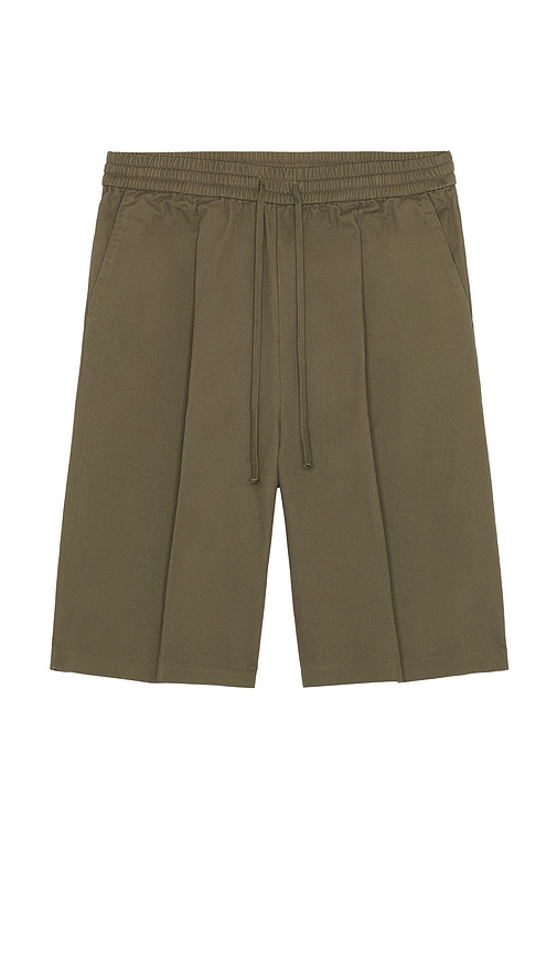 Essentials Relaxed Drawstring Short In Moss