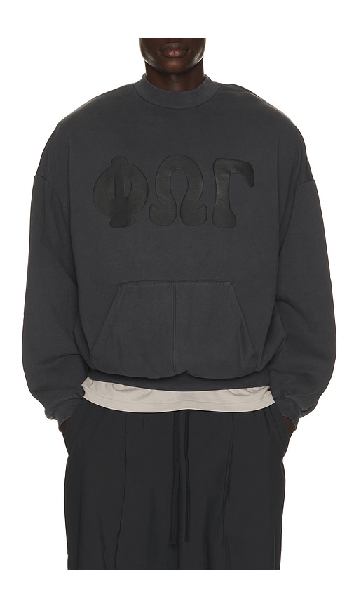 Essentials 90's Sweatshirt In Washed Iron Grey