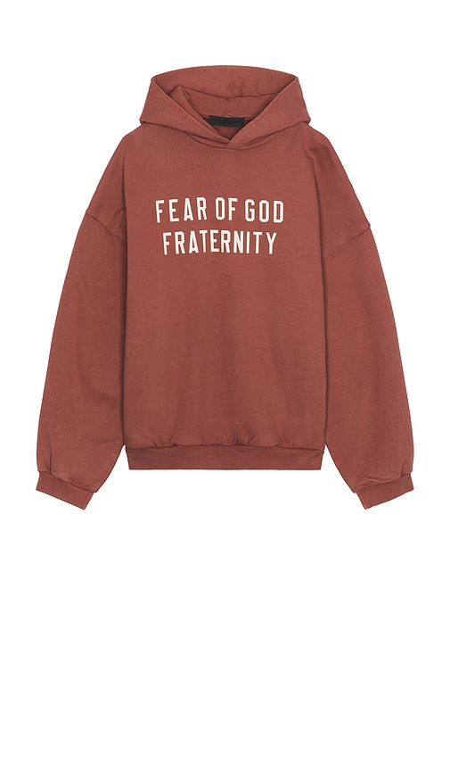Essentials Heavy Fleece Hoodie In Rot