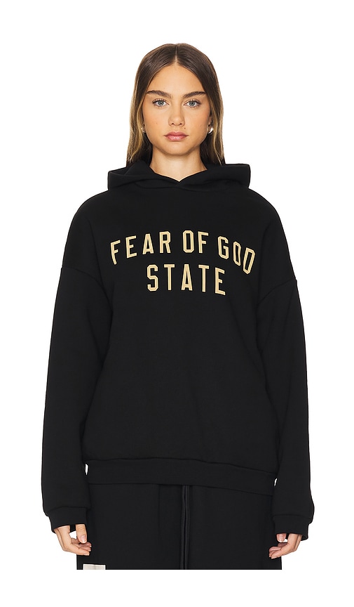 Fear of God ESSENTIALS Fleece Hoodie in Black