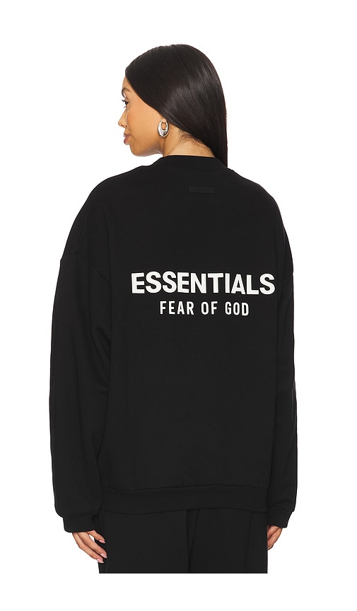Essentials Fleece Crewneck In Black