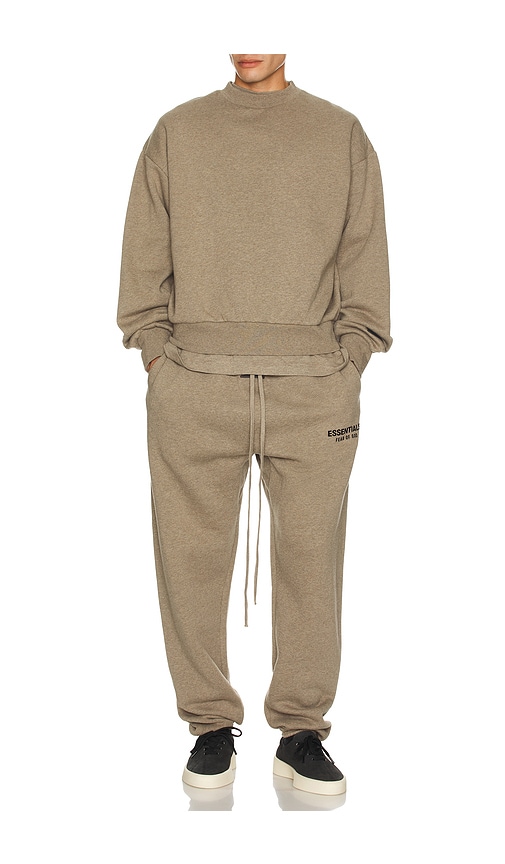 Essentials Classic Fit Fleece Crew Neck Sweatshirt | ModeSens