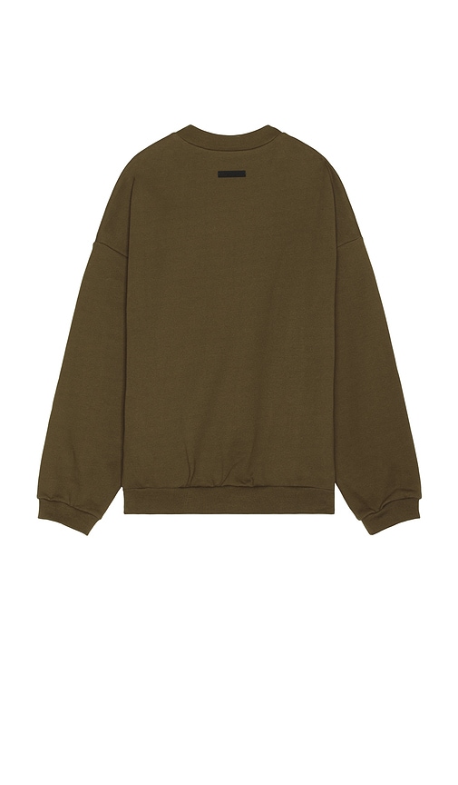 Shop Essentials Fleece Crewneck In 올리브