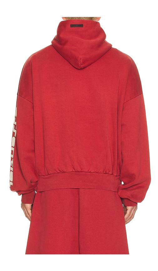  Fear Of God Essentials Hoodie Cropped In Red. Größe Xs. Also In S, M, L. 