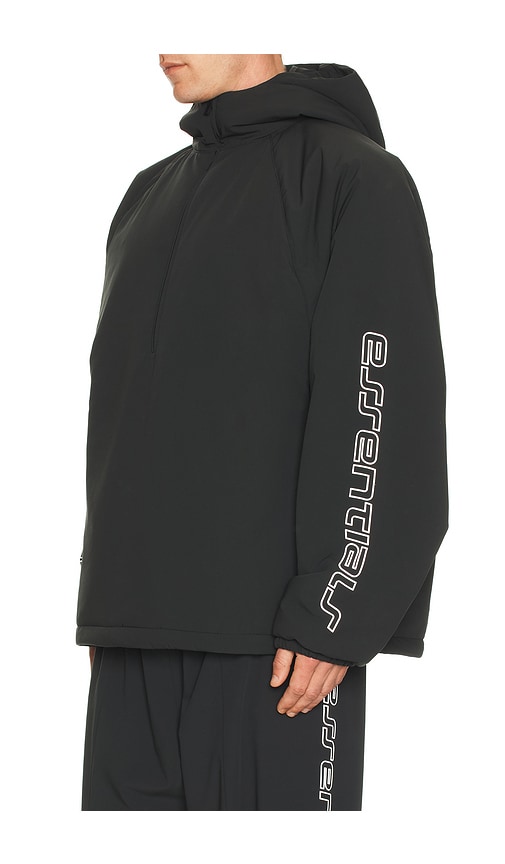 Essentials Half Zip Anorak In Black