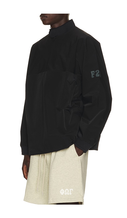 Essentials Half Zip Track Jacket In Black