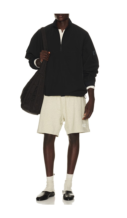 Essentials Half Zip Track Jacket In Black