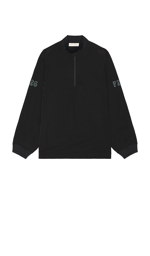 Essentials Half Zip Track Jacket In Black