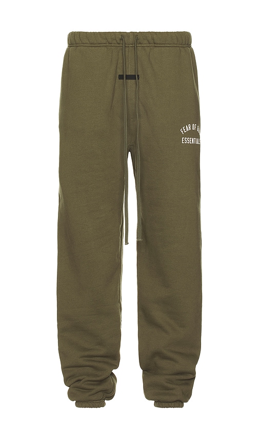 Shop Essentials Fleece Essential Sweatpant In 밀리터리